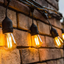 Ghirlandă luminoasă decorativă, filament LED, 10 becuri, 10 m, alb foarte cald – imagine 1