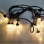 Ghirlandă luminoasă decorativă, becuri tip porumb, 10 becuri, 10 m, alb cald – imagine 1