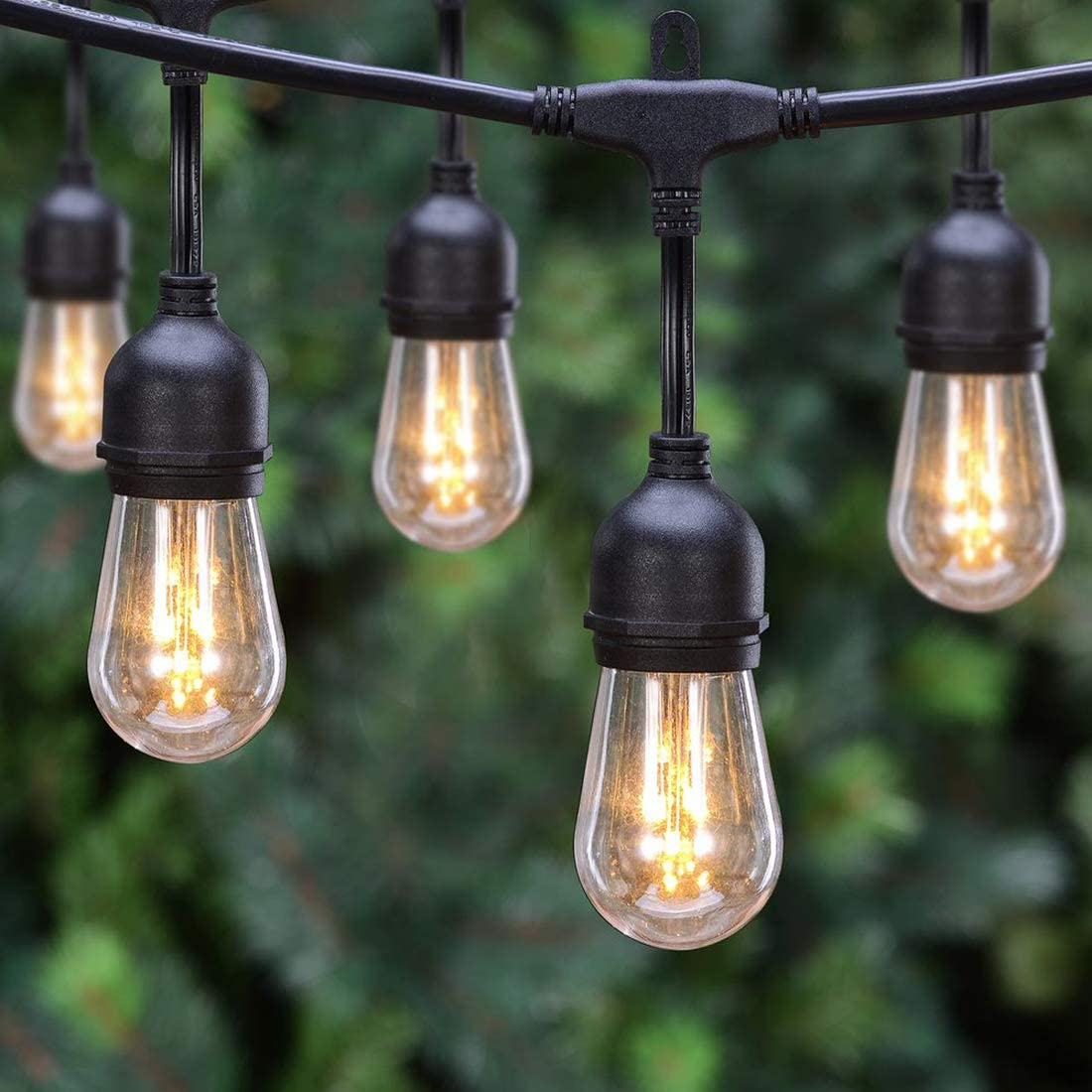 Ghirlandă luminoasă decorativă, filament LED, 20 becuri, 10 m, alb foarte cald – imagine 1