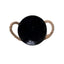 Ghiveci metalic tip galetusa pentru flori, 13x11 cm, negru