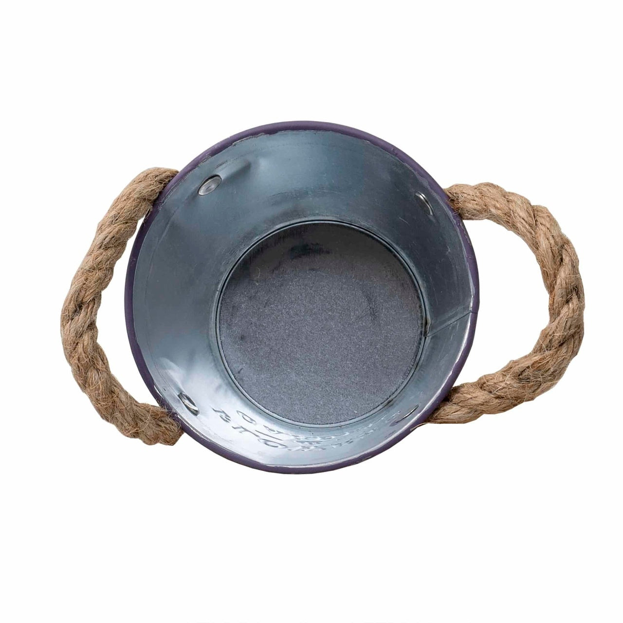 Ghiveci model galetusa pentru flori, 11x10cm, mov, metal durabil