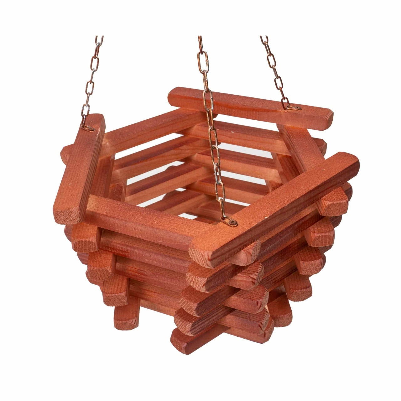 Ghiveci suspendat din lemn pentru flori 30x15 cm