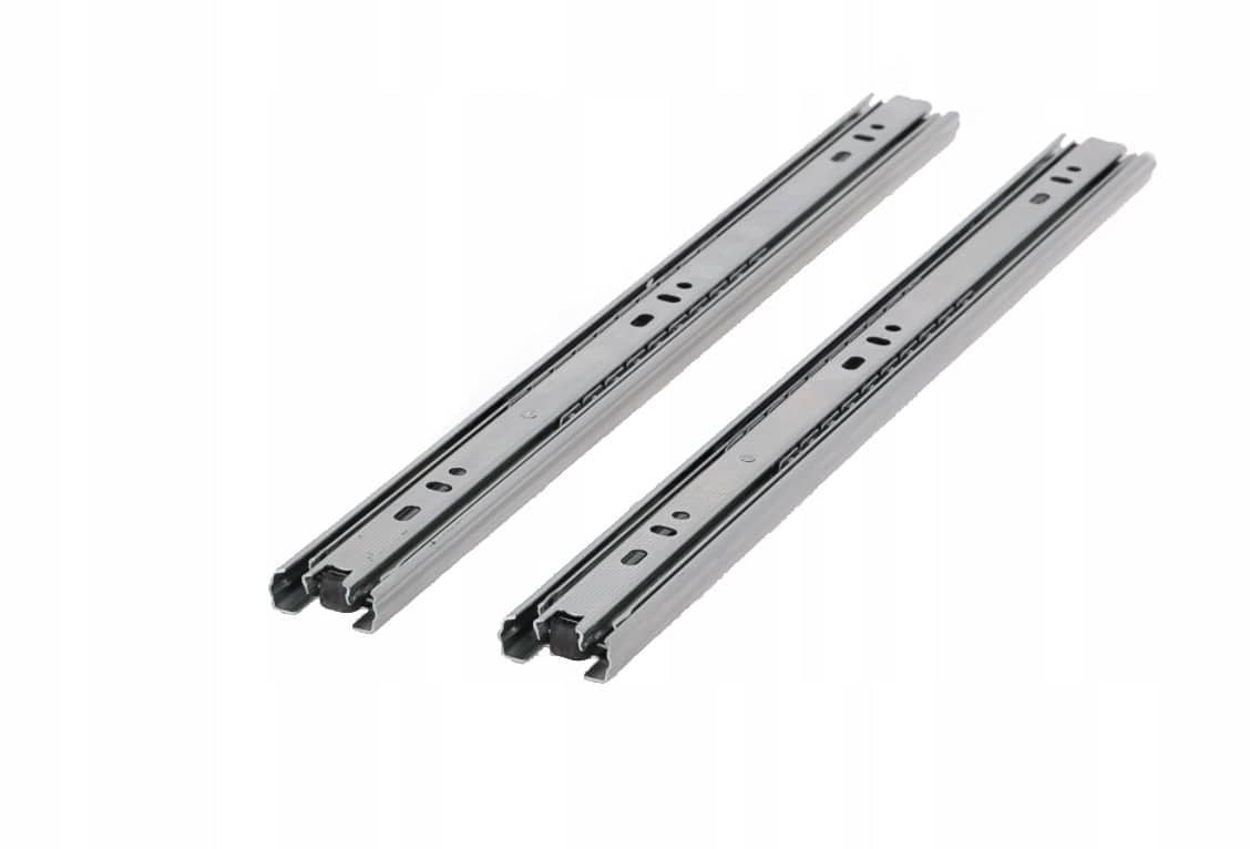 Glisiera metalica cu bile, extensie totala 350mm, inaltime 30mm, deschidere lina sertar