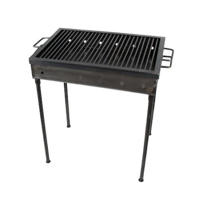 Gratar de gradina traditional FOXMAG24 Premium Barbecue, Picioare cu surub, Realizat manual 60x40 cm