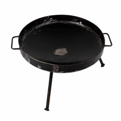 Gratar disc din otel cu picioare detasabile, diametru 51 cm si margine 5 cm