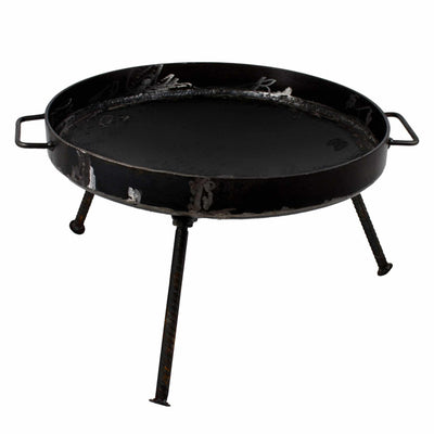 Gratar disc din otel cu picioare detasabile, diametru 51 cm si margine 5 cm