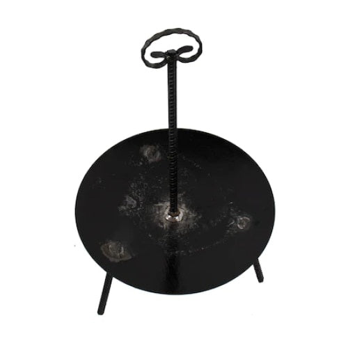 Gratar disc din otel, FOXMAG24, picioare detasabile, maner detasabil diametru 46 centimetri