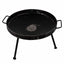 Gratar disc otel cu picioare detasabile, diametru 46 cm, margine 4 cm