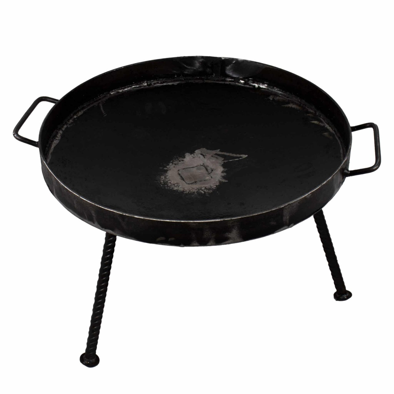 Gratar disc otel cu picioare detasabile, diametru 46 cm, margine 4 cm