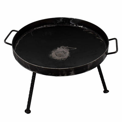 Gratar disc otel cu picioare detasabile, diametru 46 cm, margine 4 cm