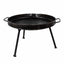 Gratar disc otel cu picioare detasabile, diametru 46 cm, margine 4 cm