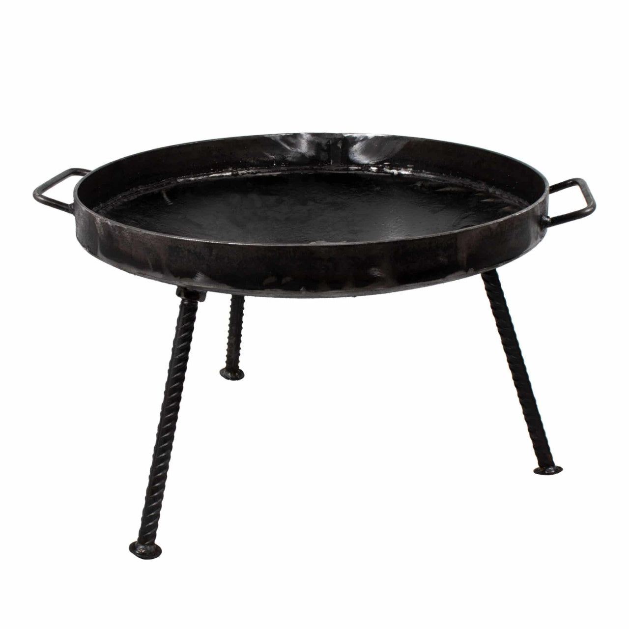 Gratar disc otel cu picioare detasabile, diametru 46 cm, margine 4 cm