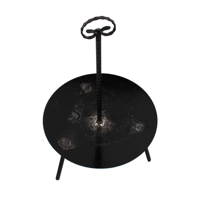 Gratar disc otel cu picioare si maner detasabile, diametru 46 cm