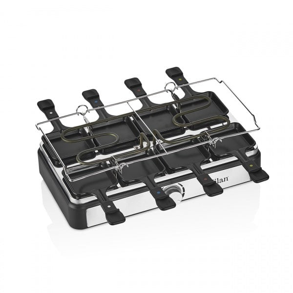 Gratar electric 2 in 1 1400W cu placi reversibile piatra si aluminiu, 8 persoane