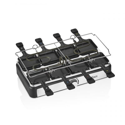 Gratar electric 2 in 1 1400W cu placi reversibile piatra si aluminiu, 8 persoane