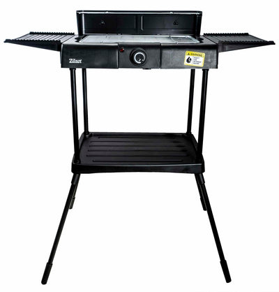 Gratar electric cu picior, grill si tava detasabila, inaltime reglabila