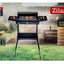Gratar electric cu picior, grill si tava detasabila, inaltime reglabila
