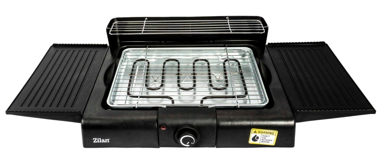 Gratar electric cu picior, grill si tava detasabila, inaltime reglabila
