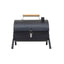 Gratar metalic cilindric negru cu 2 grile de gatit, dimensiuni 37.5x26x34 cm
