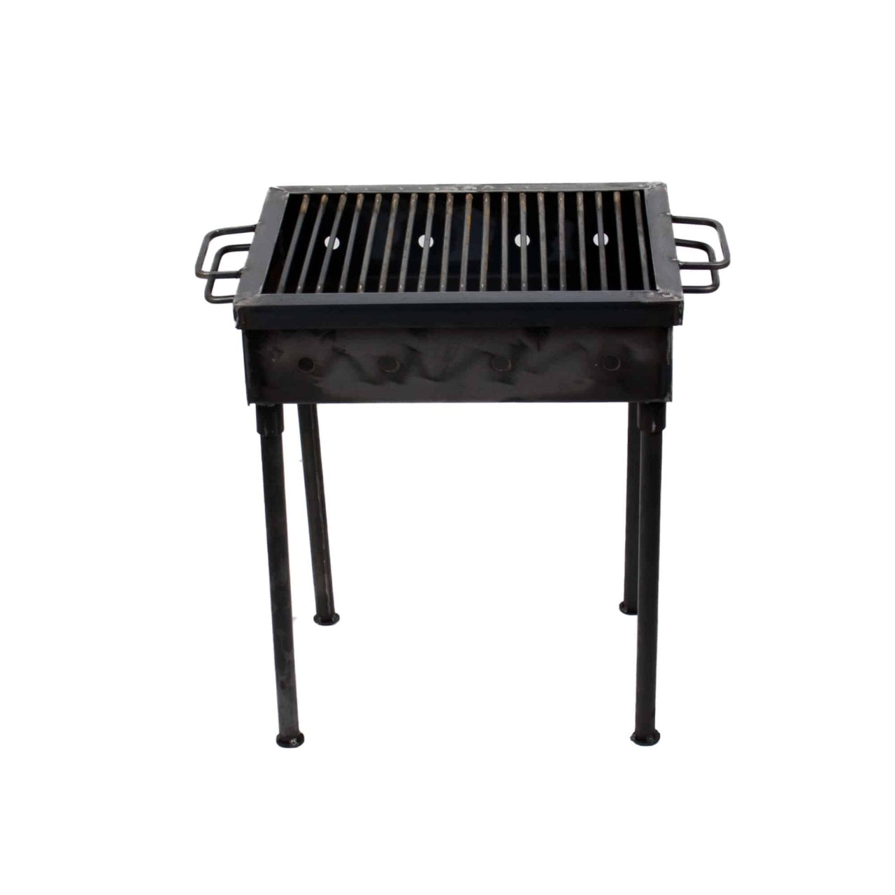 Gratar metalic pe carbuni 40x30 cm cu picioare demontabile si aerisire laterala