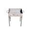 Gratar metalic pe carbuni 40x30 cm, grosime 3mm, picioare demontabile