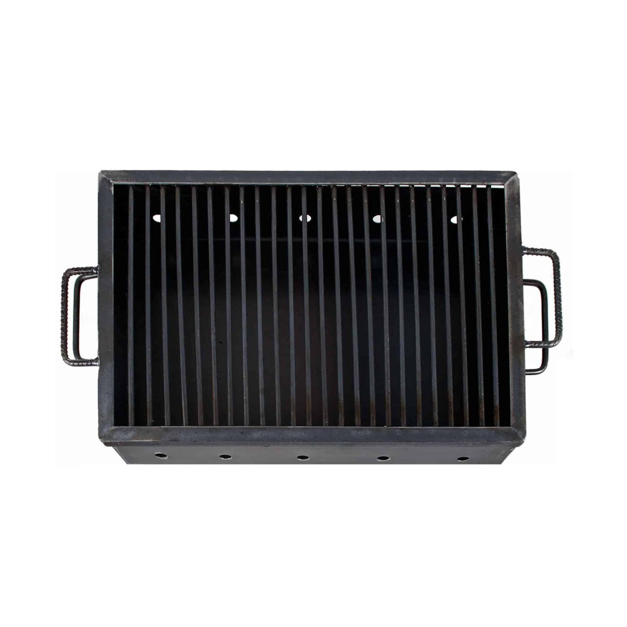 Gratar metalic pe carbuni 50x35 cm cu picioare demontabile si tiraj optim