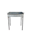 Gratar metalic pe carbuni 60x40 cm, grosime 3 mm, picioare demontabile