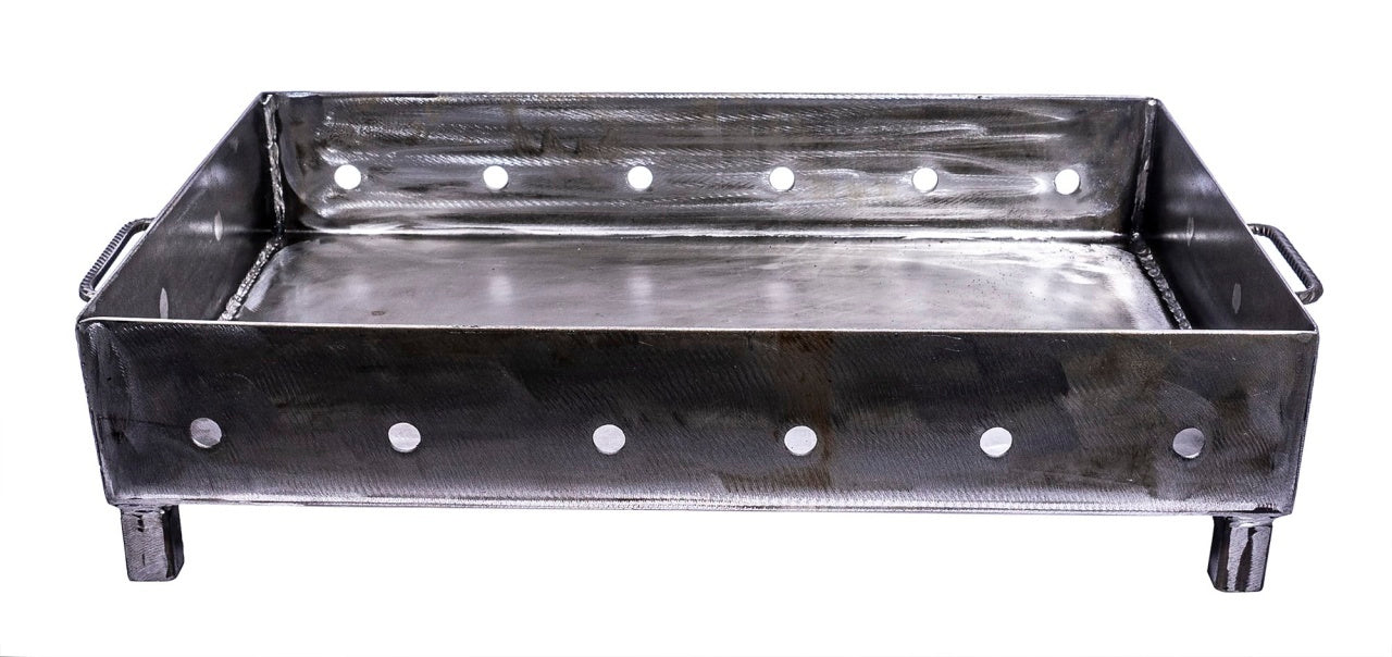 Gratar metalic pe carbuni cu sita inox 60x40 cm, picioare demontabile