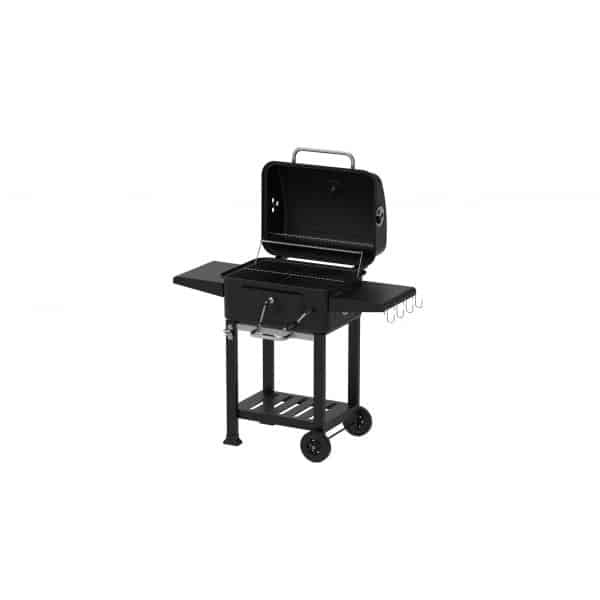 Gratar pentru gradina cu grila din otel cromat 54x42.5 cm si termometru integrat