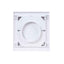 Grila evacuare aerisire cu clapeta Q100, rezistenta UV, culoare alba