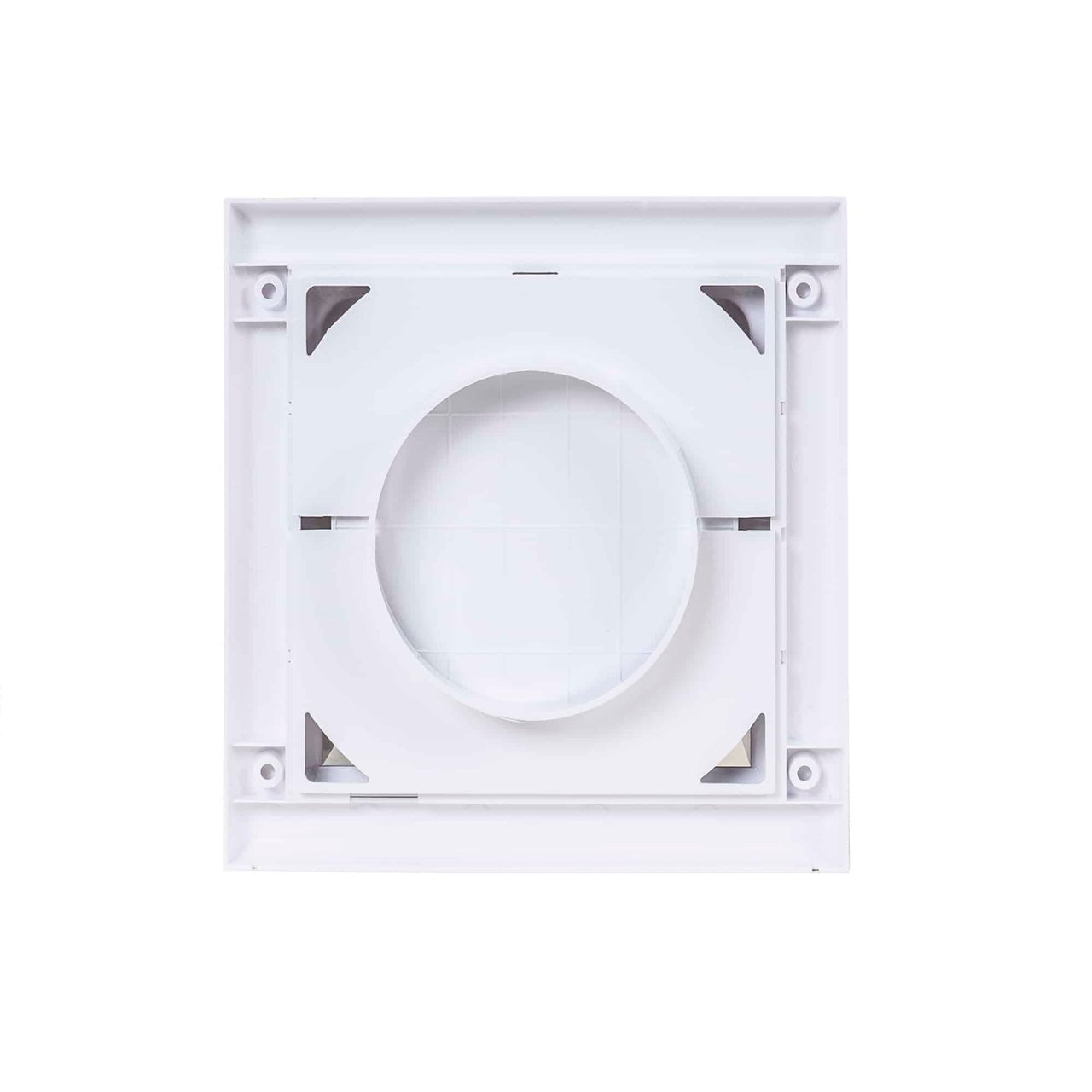 Grila evacuare aerisire cu clapeta Q100, rezistenta UV, culoare alba