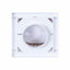 Grila evacuare aerisire cu clapeta Q100, rezistenta UV, culoare alba