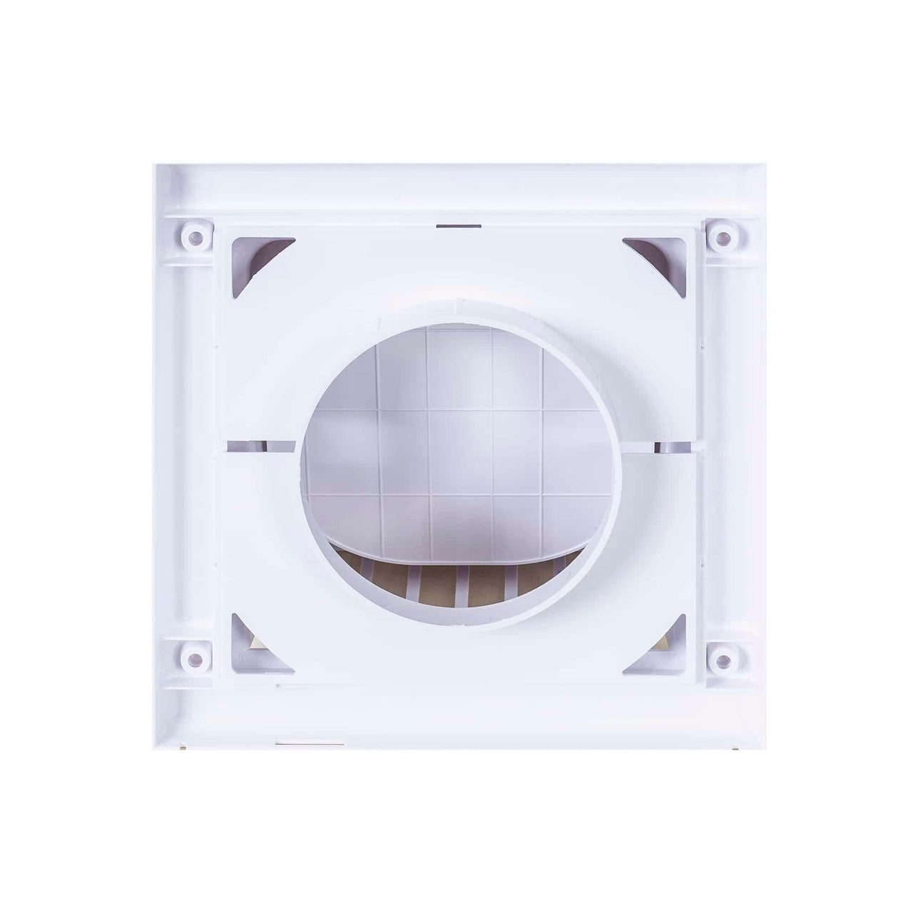 Grila evacuare aerisire cu clapeta Q100, rezistenta UV, culoare alba