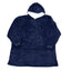 Hanorac-patura cu gluga, comfortabil, bleu