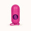 Dispenser Pungi Igienice pentru Câini, Formă Capsulă, cu Carabină, Fucsia