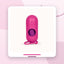 Dispenser Pungi Igienice pentru Câini, Formă Capsulă, cu Carabină, Fucsia – imagine 2