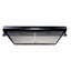 Hota perete neagra, 2 motoare, 3 trepte viteza, iluminare LED, 16x53x63 cm