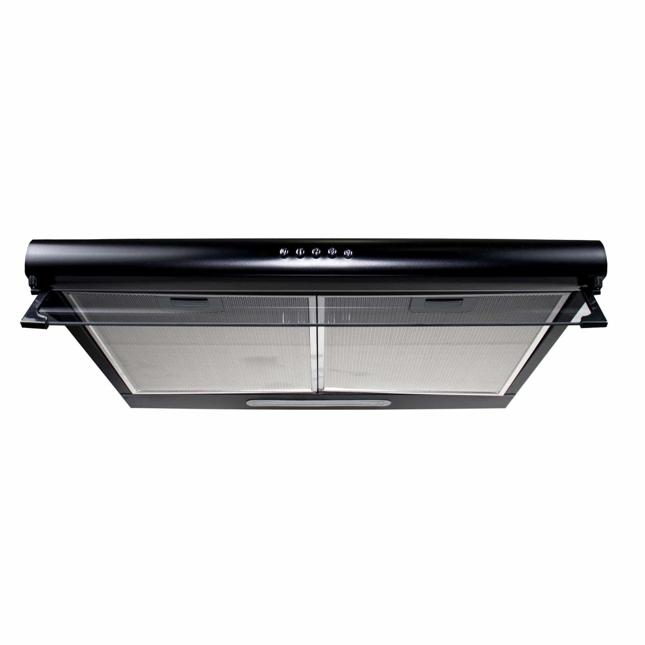 Hota perete neagra, 2 motoare, 3 trepte viteza, iluminare LED, 16x53x63 cm