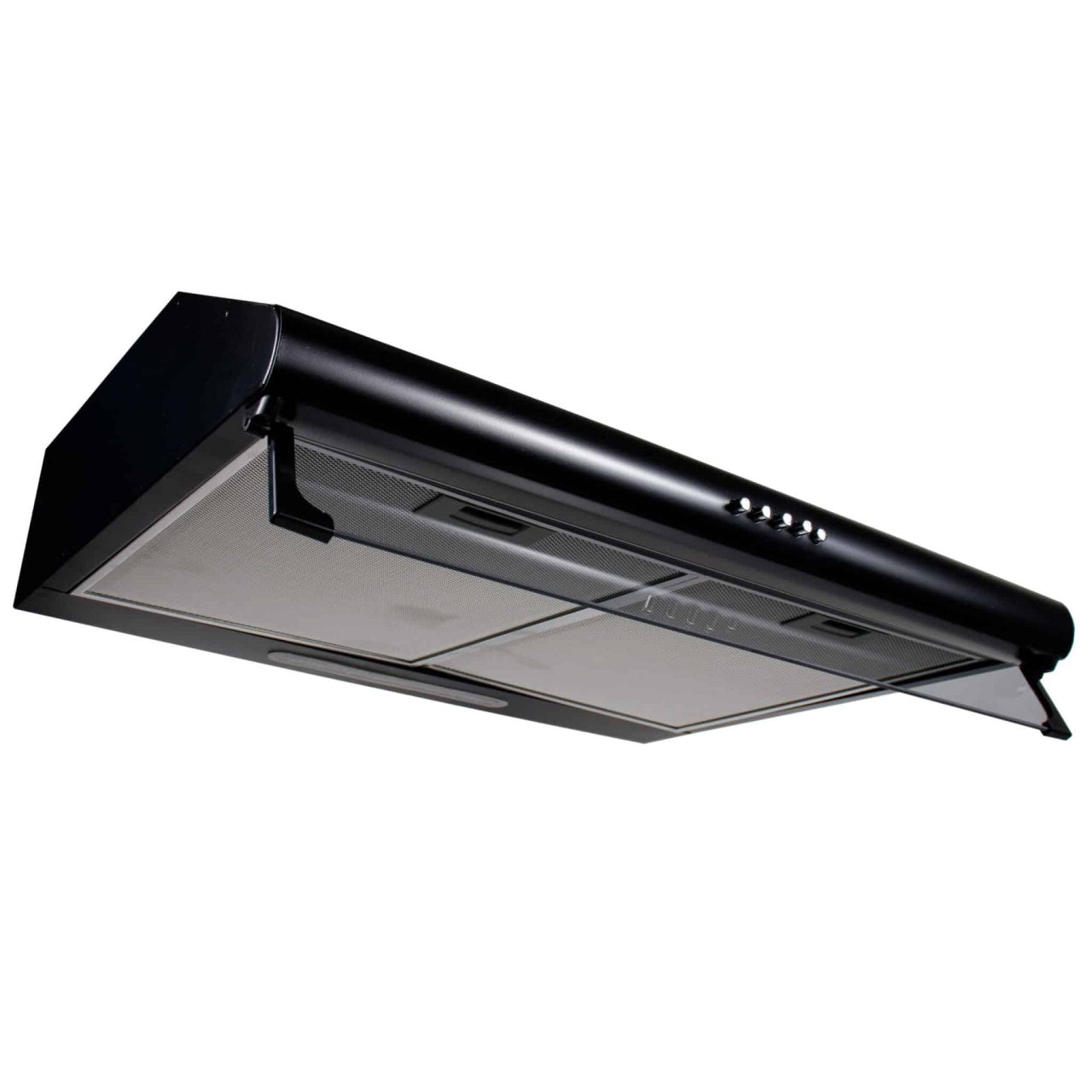 Hota perete neagra, 3 viteze, putere 95 W, filtru lavabil aluminiu