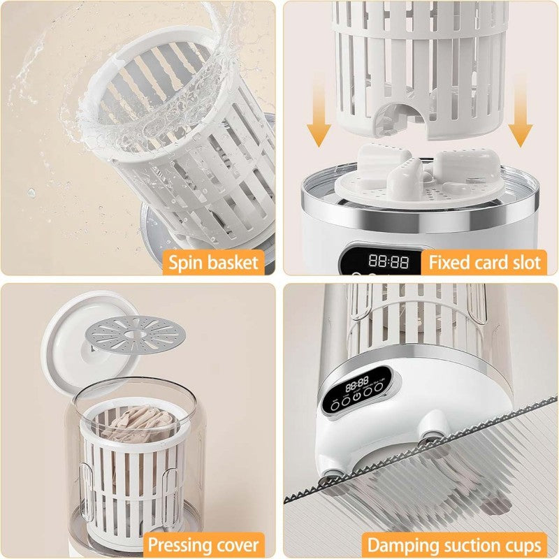 Mini mașină de spălat portabilă 3 în 1 Laundry Cup HP-909 – imagine 2