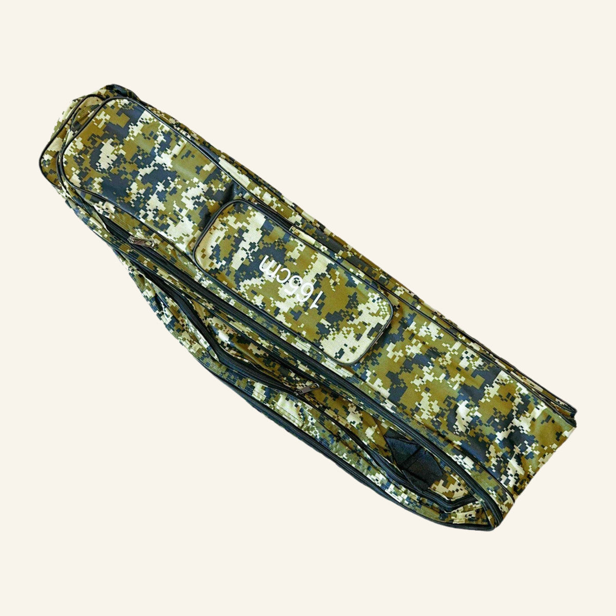 Husă Dublă pentru Lansete de Pescuit, Camuflaj, 165 cm – imagine de catalog pe fundal alb cald