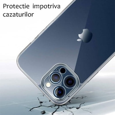 Husa FOXMAG24, pentru telefon iPhone 12 Pro, silicon subtire, ultra slim, gel, transparenta