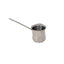 Ibric inox 500ml cu coada lunga, diametru 10.5cm si inaltime 10.5cm
