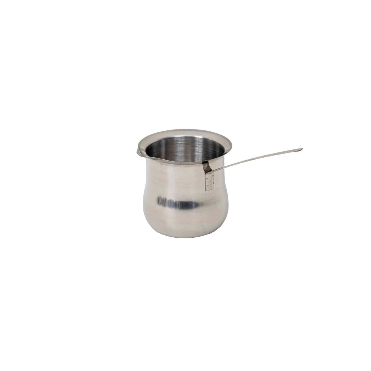 Ibric inox cu capacitate 800ml, diametru 12.5cm, coada 18cm