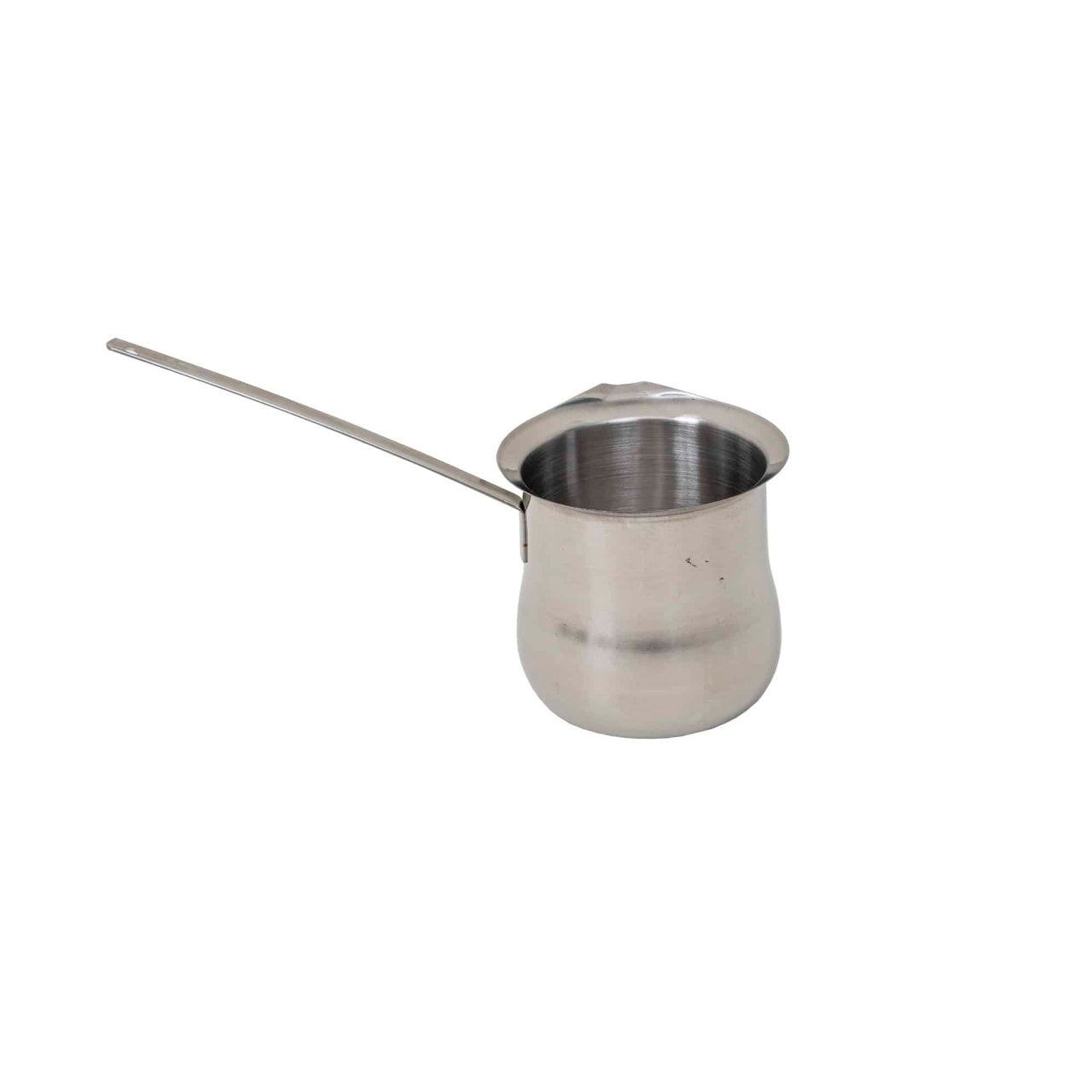 Ibric inox cu capacitate 800ml, diametru 12.5cm, coada 18cm