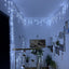 Instalație LED tip țurțuri, 1000 LED-uri, 50 m, alb rece – imagine 4