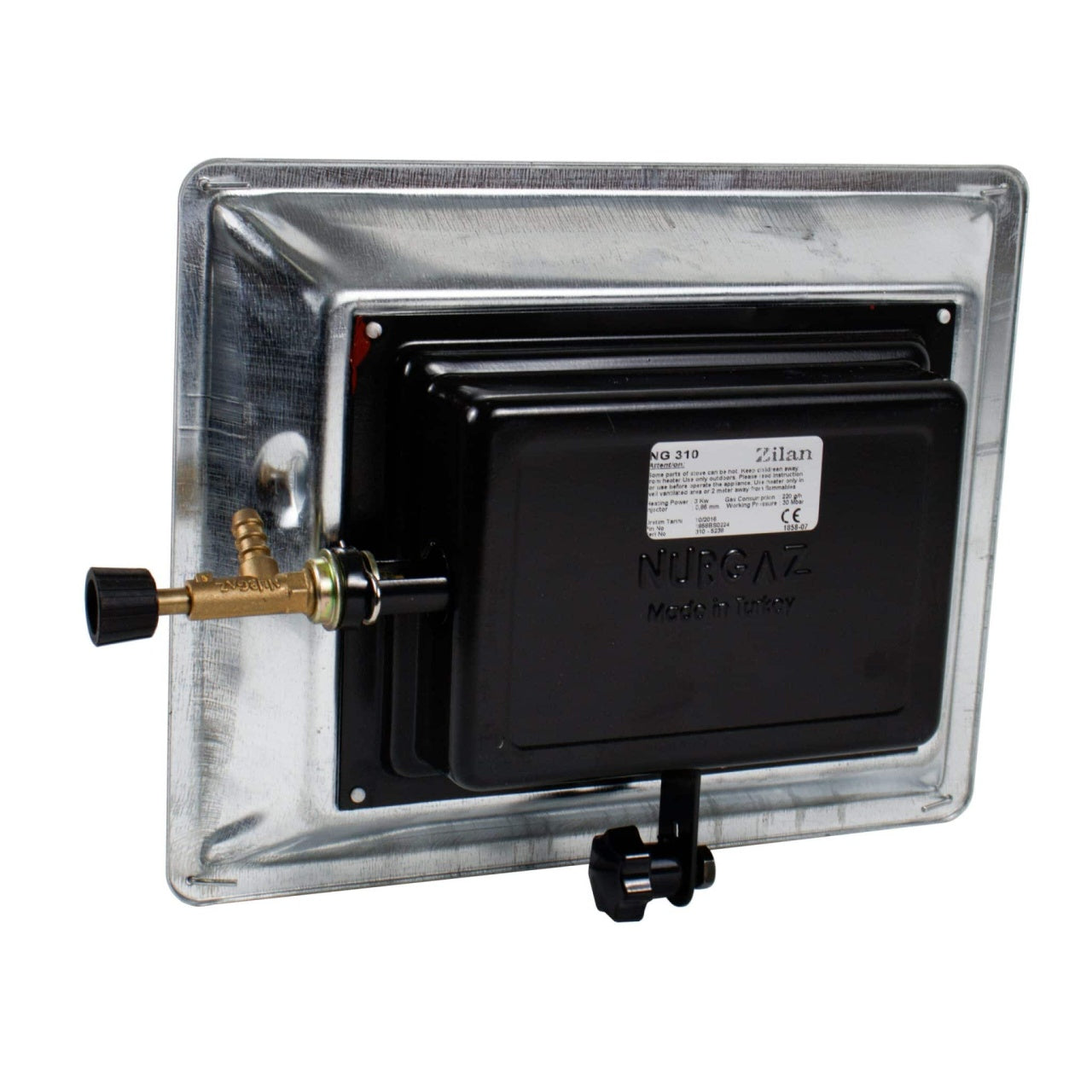 Incalzitor ceramica 3000W pentru butelie GPL, cu grilaj protectie si suport prindere