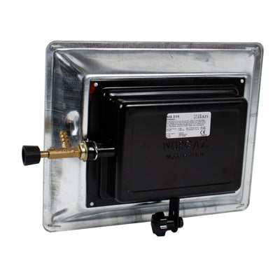 Incalzitor ceramica 3000W pentru butelie GPL, cu grilaj protectie si suport prindere