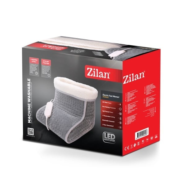 Incalzitor pentru picioare 100W cu 4 trepte de temperatura si blana interioara