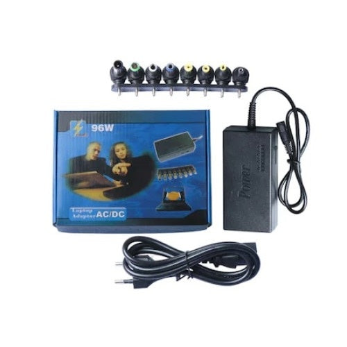 Incarcator FOXMAG24 Universal de Laptop, 12-24 V, 7 Conectori Tip 12V / 15V / 16V / 18V / 19V / 20V / 24V, Culoare Negru